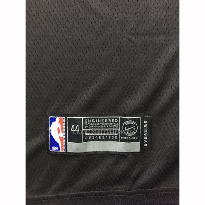 Camiseta Los Angeles Lakers Lebron James NO 23 Ciudad 2019-20 Negro